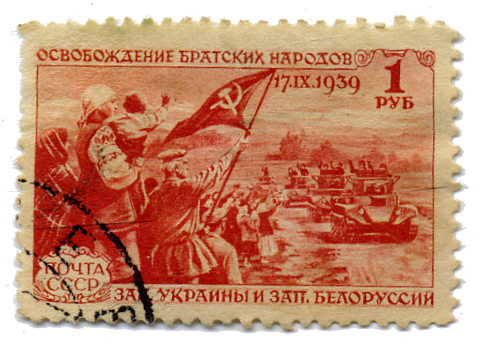 Встреча танковой колонны населением братских народов, кат. № 728